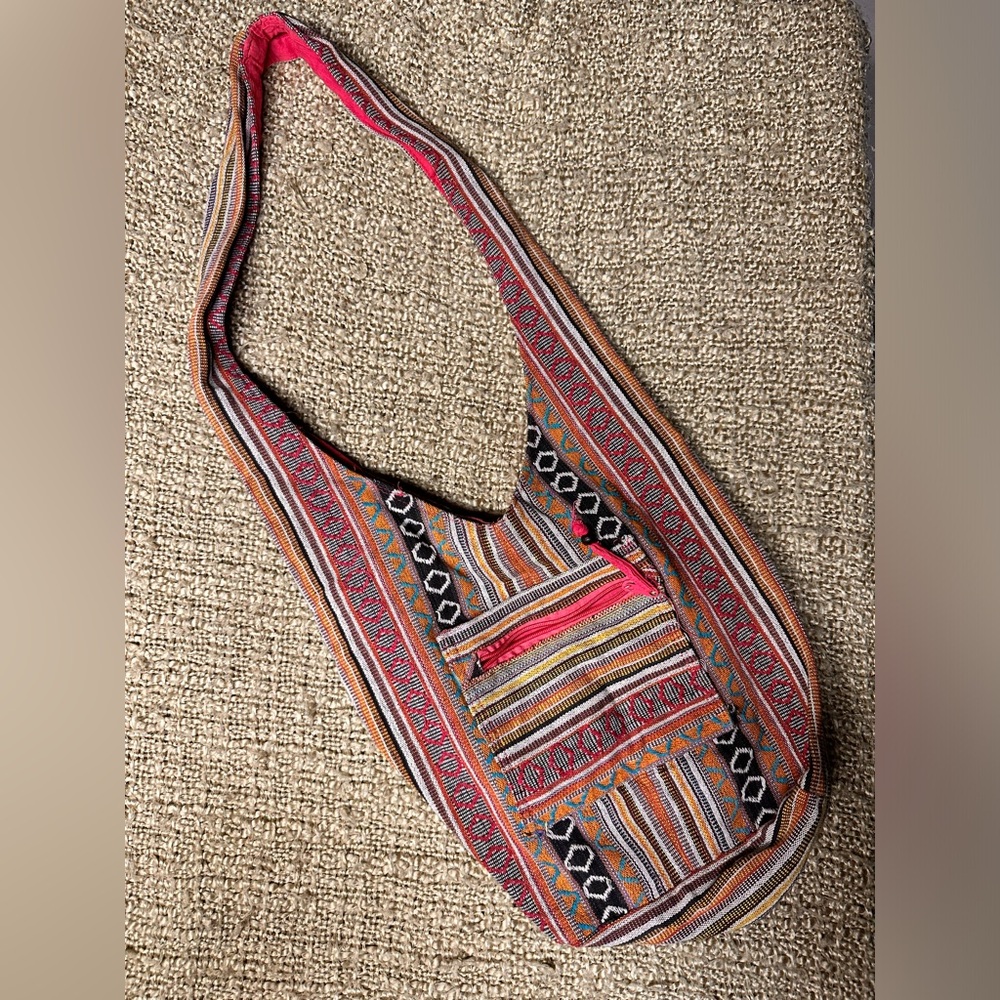 Multicoloured Boho Hippie Bag